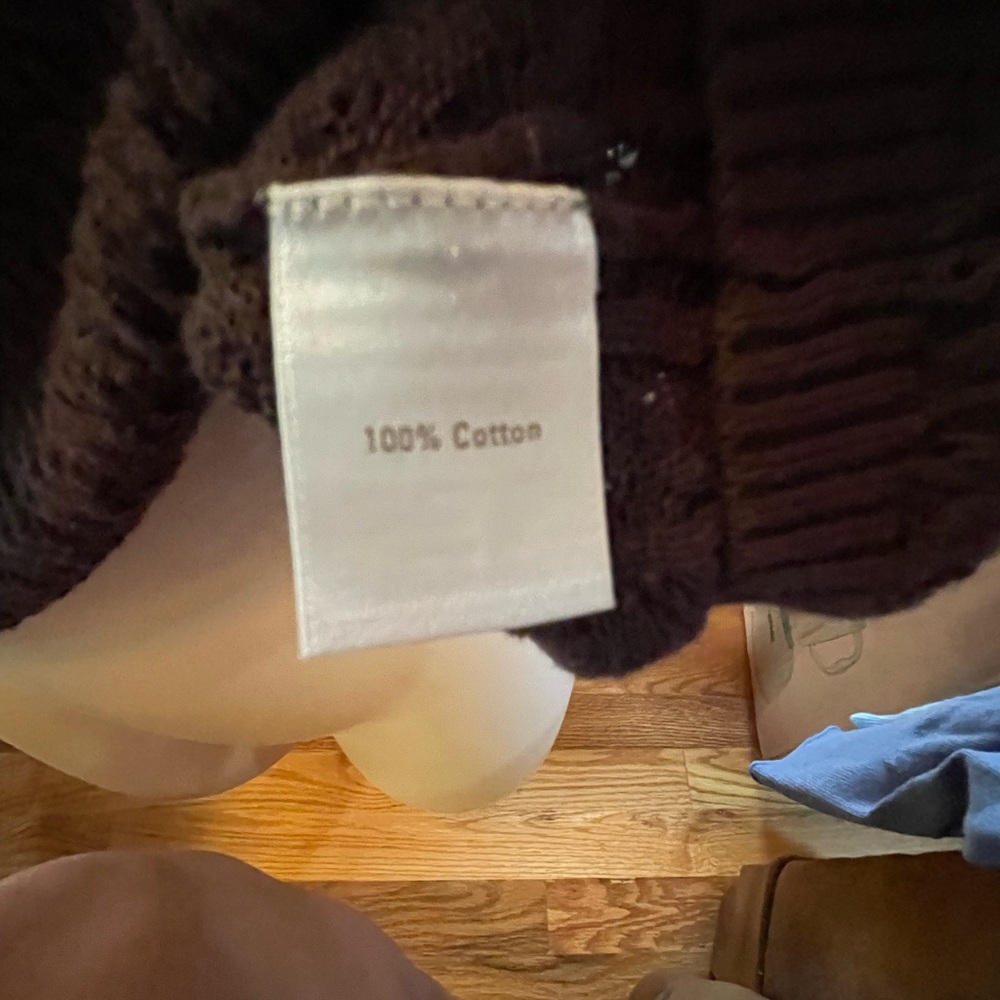 Caslon brown cotton sweater Large - Picture 3 of 3